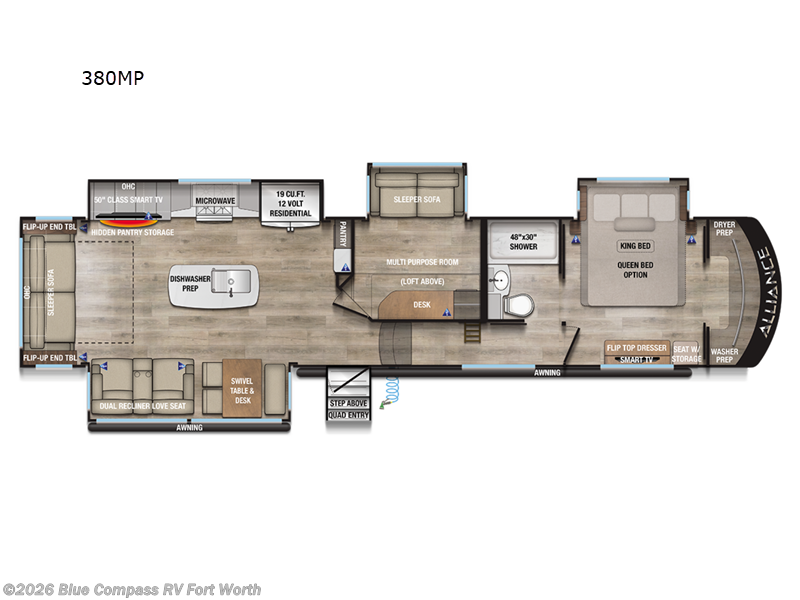 Call now about this 2025 Alliance RV Paradigm 380MP! 2025 Alliance RV Paradigm 380MP - New Fifth Wheel For Sale by Blue Compass RV Fort Worth in Fort Worth, Texas features Slideout