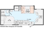 Call now about this 2020 Winnebago Vita 24F! Floorplan of 2020 Winnebago Vita 24F