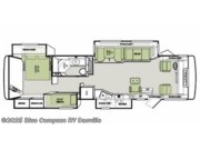 Call now about this 2014 Tiffin Allegro 35 QBA! Floorplan of 2014 Tiffin Allegro 35 QBA