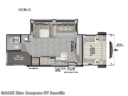 Call now about this 2025 Forest River Wildwood 28DBUD! 2025 Forest River Wildwood 28DBUD - New Travel Trailer For Sale by Blue Compass RV Danville in Ringgold, Virginia features Slideout