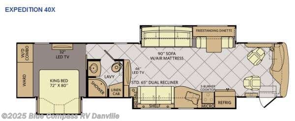 Call now about this 2014 Fleetwood Expedition 40x! 2014 Fleetwood Expedition 40x - Used Class A For Sale by Blue Compass RV Danville in Ringgold, Virginia features Slideout