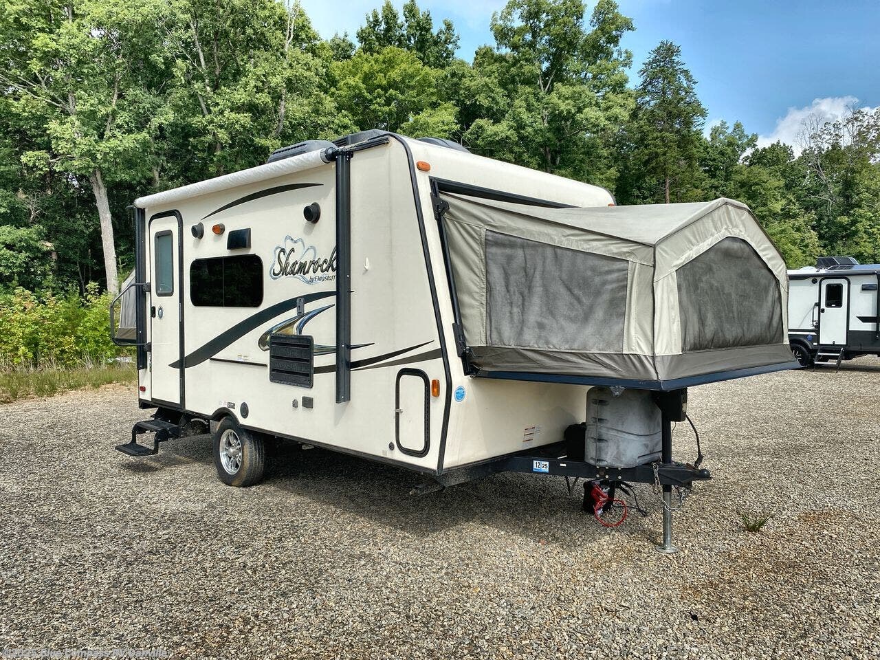 Contact us now about this 2016 Forest River Flagstaff Shamrock 17! 2016 Flagstaff Shamrock 17 by Forest River from Blue Compass RV Danville in Ringgold, Virginia