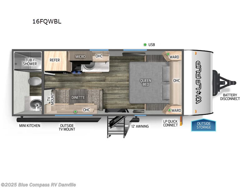 Call now about this 2024 Forest River Cherokee Wolf Pup Black Label 16FQWBL! 2024 Forest River Cherokee Wolf Pup Black Label 16FQWBL - Used Travel Trailer For Sale by Blue Compass RV Danville in Ringgold, Virginia