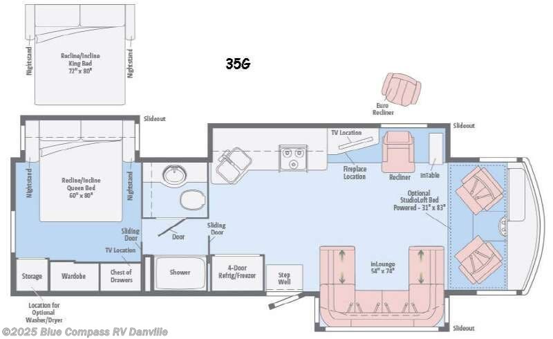 Call now about this 2016 Winnebago Sightseer 35g! 2016 Winnebago Sightseer 35g - Used Class A For Sale by Blue Compass RV Danville in Ringgold, Virginia features Slideout