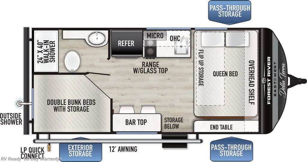 Call now about this 2025 East to West Della Terra LE 170BHXLE! 2025 East to West Della Terra LE 170BHXLE - New Travel Trailer For Sale by RV Ready in Lake Elsinore, California