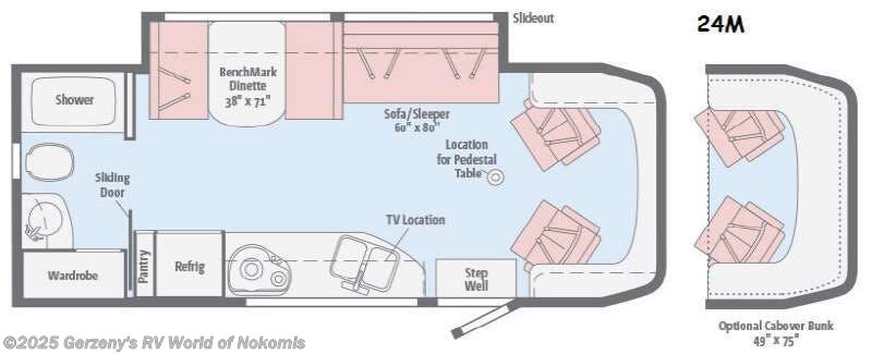 Call now about this 2016 Winnebago View 24M! 2016 Winnebago View 24M - Used Class C For Sale by Gerzeny's RV World of Nokomis in Nokomis, Florida features Slideout