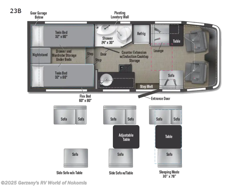 Call now about this 2025 Winnebago Ekko 23B! 2025 Winnebago Ekko 23B - New Class C For Sale by Gerzeny's RV World of Nokomis in Nokomis, Florida