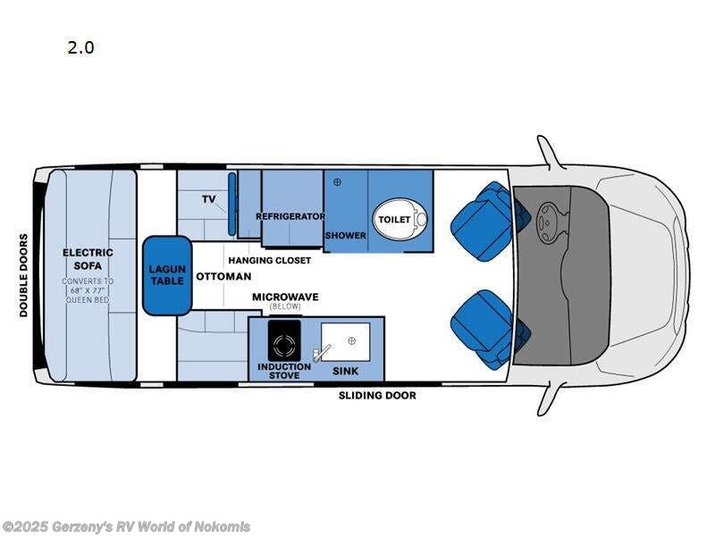 Call now about this 2025 Pleasure-Way Ontour 2.0AWD! 2025 Pleasure-Way Ontour 2.0AWD - New Class B For Sale by Gerzeny's RV World of Nokomis in Nokomis, Florida