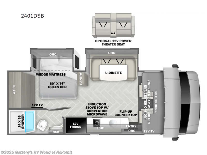 Call now about this 2025 Forest River Forester 2401B! 2025 Forest River Forester 2401B - New Class C For Sale by Gerzeny's RV World of Nokomis in Nokomis, Florida features Slideout