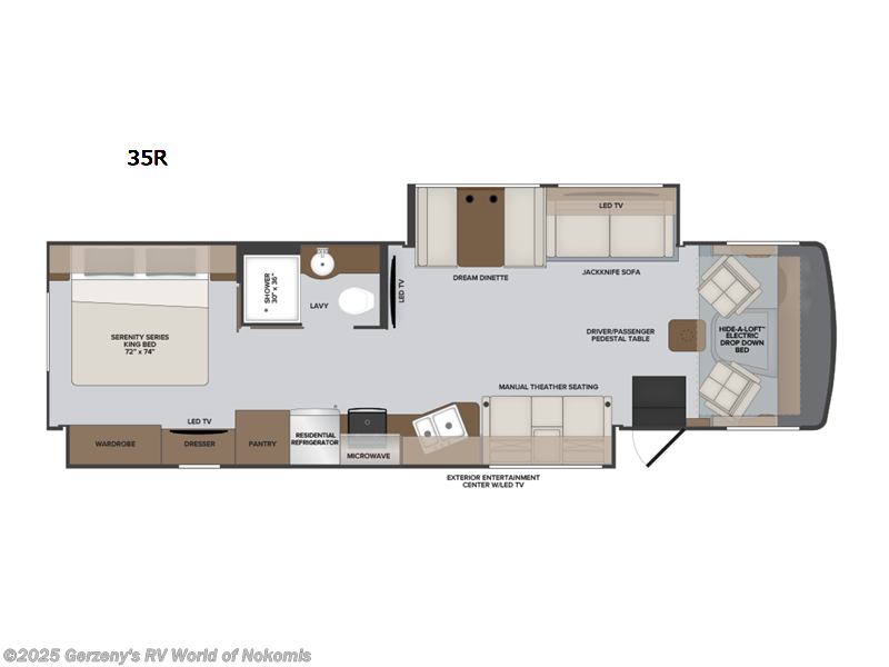 Call now about this 2024 Holiday Rambler Eclipse 35R! 2024 Holiday Rambler Eclipse 35R - Used Class A For Sale by Gerzeny's RV World of Nokomis in Nokomis, Florida features Slideout