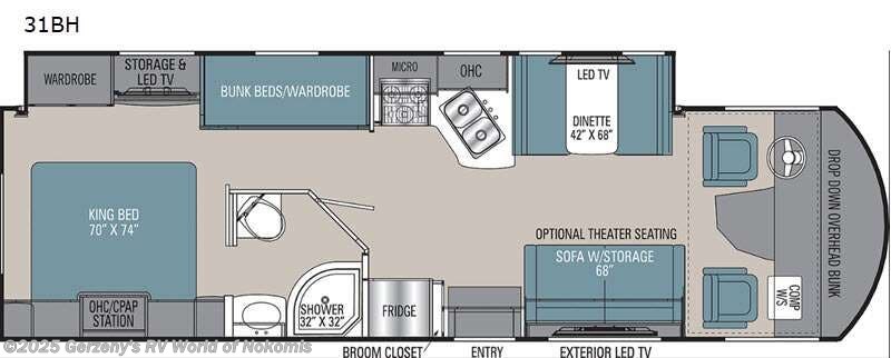 Call now about this 2021 Coachmen Pursuit 31 BHP! 2021 Coachmen Pursuit 31 BHP - Used Class A For Sale by Gerzeny's RV World of Nokomis in Nokomis, Florida features Slideout