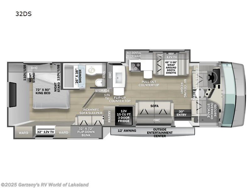 Call now about this 2024 Forest River FR3 32DS! 2024 Forest River FR3 32DS - New Class A For Sale by Gerzeny's RV World of Lakeland in Lakeland, Florida features Slideout