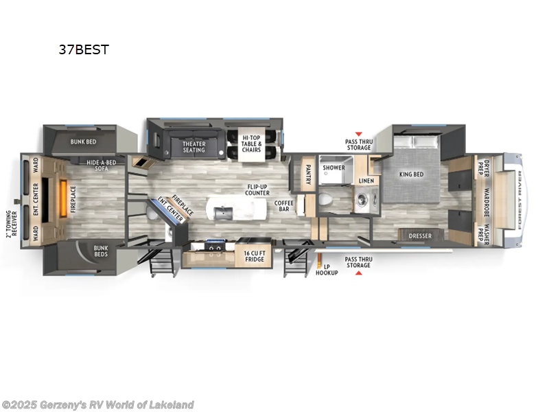 Call now about this 2026 Forest River Cardinal 37BEST! 2026 Forest River Cardinal 37BEST - New Fifth Wheel For Sale by Gerzeny's RV World of Lakeland in Lakeland, Florida features Slideout