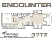 Call now about this 2011 Coachmen Encounter 37TZ! 2011 Coachmen Encounter 37TZ - Used Class A For Sale by RV World Recreation Vehicle Center in Yuma, Arizona features Air Conditioning, Fireplace