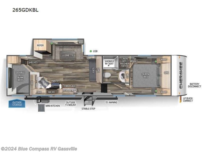 2024 Forest River Cherokee Black Label 265GDKBL - New Fifth Wheel For Sale by Blue Compass RV Gassville in Gassville, Arkansas