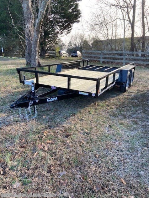 New 2022 CAM Superline 7x16 TA Tube Top with Ramp For Sale by Blue Ridge Trailer Sales available in Ruckersville, Virginia