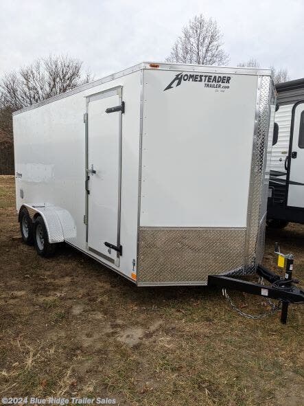 New 2022 Homesteader Intrepid 7x16, TA, Rear Ramp, 6'6\" Tall For Sale by Blue Ridge Trailer Sales available in Ruckersville, Virginia