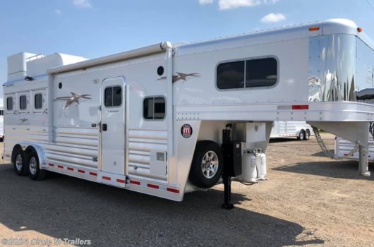 3 Horse Trailer - 2008 Platinum Coach Outlaw 3HGN w/ 11' SW OUTLAW Onan 4.0 available Used in Kaufman, TX