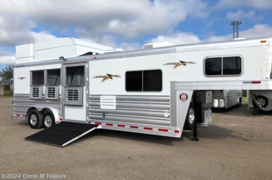 3 Horse Trailer - 2024 Platinum Coach Outlaw 3HGN w/ 10'8" SW REVERSE Outlaw + ONAN available New in Kaufman, TX
