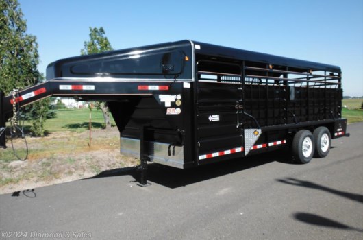 Livestock Trailer - 2024 Miscellaneous gr  Cattleman 20'L X 6'8"W X 6'6" T available New in Halsey, OR