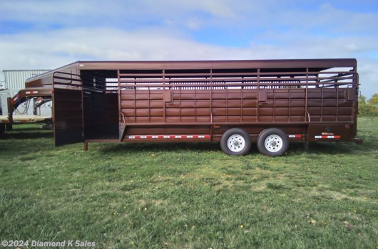 Livestock Trailer - 2024 Miscellaneous gr   6'8" X 24' GooseNeck Stock Trailer With Nose available New in Halsey, OR