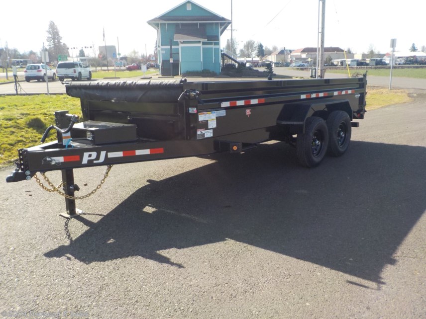 New 2024 PJ Trailers Dump DL 7&apos; x 16&apos; 14k 28&quot; Low Pro available in Halsey, Oregon