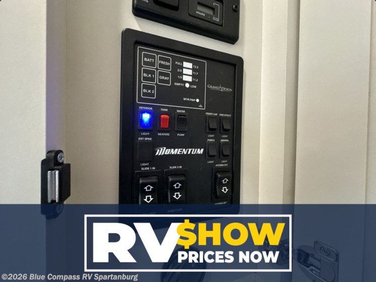 Email now about this 2026 Grand Design Momentum G-Class 394G! New 2026 Grand Design Momentum G-Class 394G available in Duncan, South Carolina