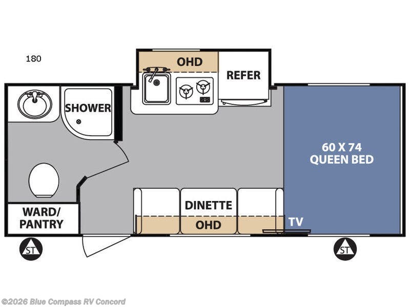 Call now about this 2017 Forest River R Pod RP-180! 2017 Forest River R Pod RP-180 - Used Travel Trailer For Sale by Blue Compass RV Concord in Concord, North Carolina features Slideout