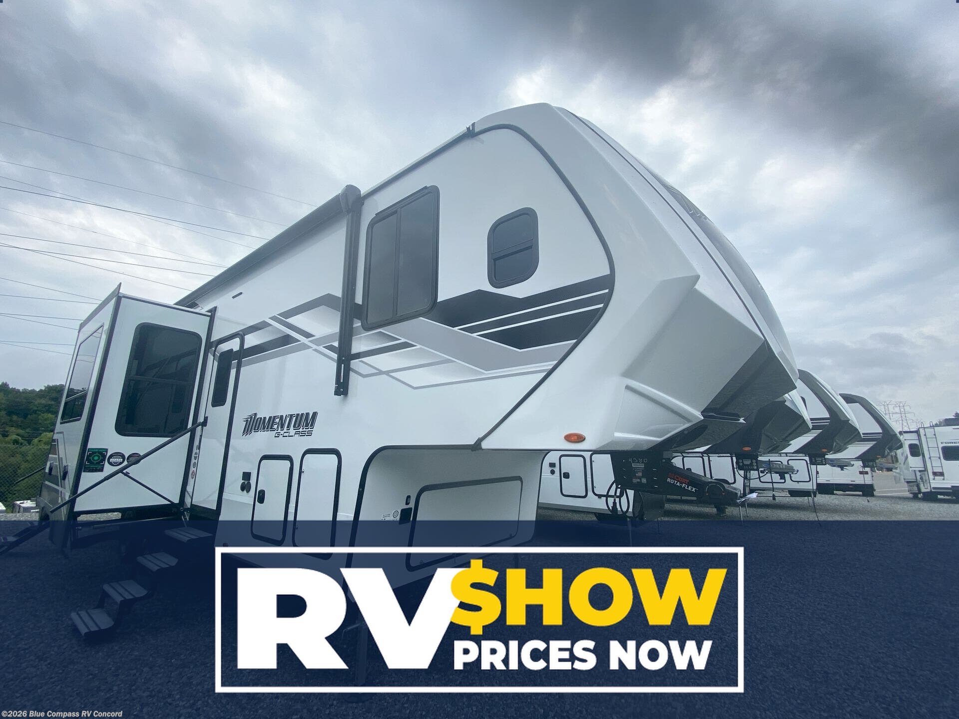 Email now about this 2026 Grand Design Momentum G-Class 320G! New 2026 Grand Design Momentum G-Class 320G available in Concord, North Carolina