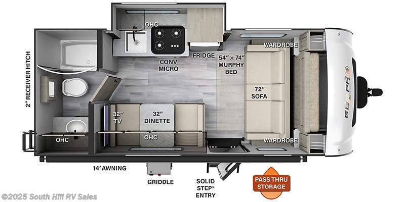 Stock Image for 2024 Forest River G19FDS (options and colors may vary)