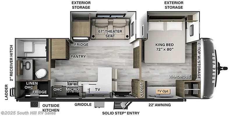 Stock Image for 2024 Forest River 8265KBS (options and colors may vary)