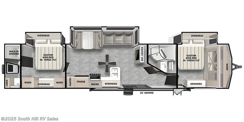 Stock Image for 2024 Forest River 42DMS (options and colors may vary)