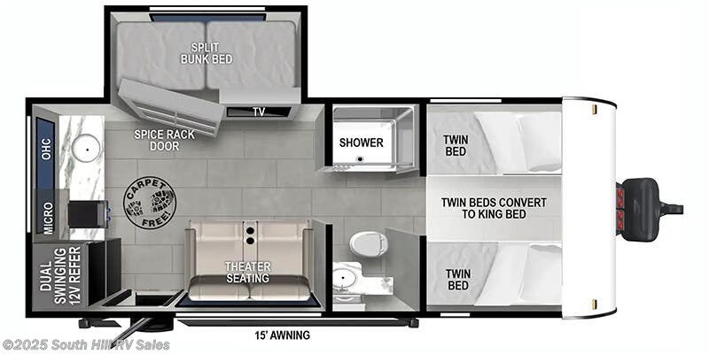 Stock Image for 2025 Forest River 165VIEW (options and colors may vary)