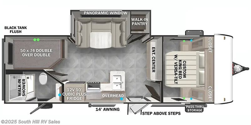 Stock Image for 2026 Forest River Northwest 241BHXL (options and colors may vary)
