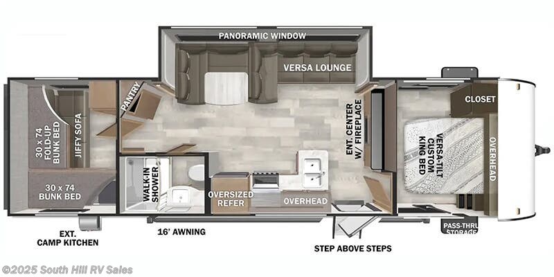 Stock Image for 2025 Forest River Northwest 273QBXL (options and colors may vary)