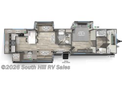 Stock Image for 2026 Forest River 396RKLR (options and colors may vary) New 2026 Forest River Sierra Destination 396RKLR available in Yelm, Washington