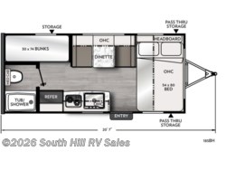 Stock Image for 2025 Coachmen 185BH (options and colors may vary) 2025 Coachmen Apex Nano 185 BH - New Travel Trailer for sale by South Hill RV Sales in Puyallup, Washington