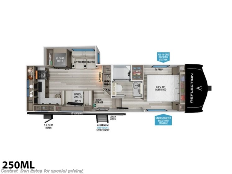 Email now about this 2026 Grand Design Reflection 150 250ML! New 2026 Grand Design Reflection 150 250ML available in Southaven, Mississippi