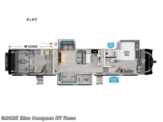 Call now about this 2025 Grand Design Momentum M-Class 414M! 2025 Grand Design Momentum M-Class 414M - New Toy Hauler For Sale by Blue Compass RV Reno in Reno, Nevada features Slideout
