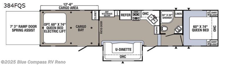 Call now about this 2018 Palomino Puma Unleashed 384-FQS! 2018 Palomino Puma Unleashed 384-FQS - Used Toy Hauler For Sale by Blue Compass RV Reno in Reno, Nevada features Slideout
