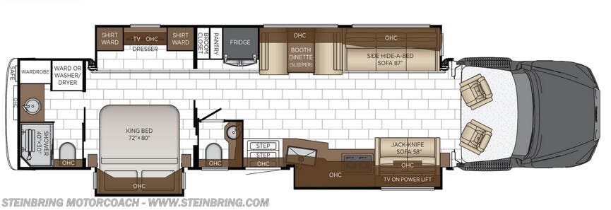 Floorplan of 2026 Newmar Supreme Aire 4505