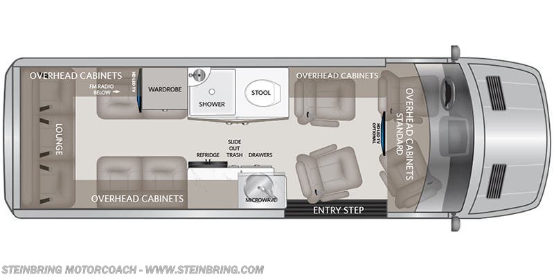 Floorplan of 2023 American Coach American Patriot 170EXT - MD4