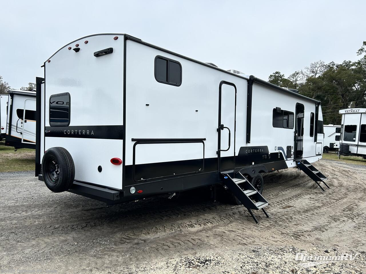 Call now about this 2025 Heartland Corterra 33.3BH! 2025 Heartland Corterra 33.3BH - New Travel Trailer For Sale by Optimum RV - Ocala in Ocala, Florida features Awning, Slideout
