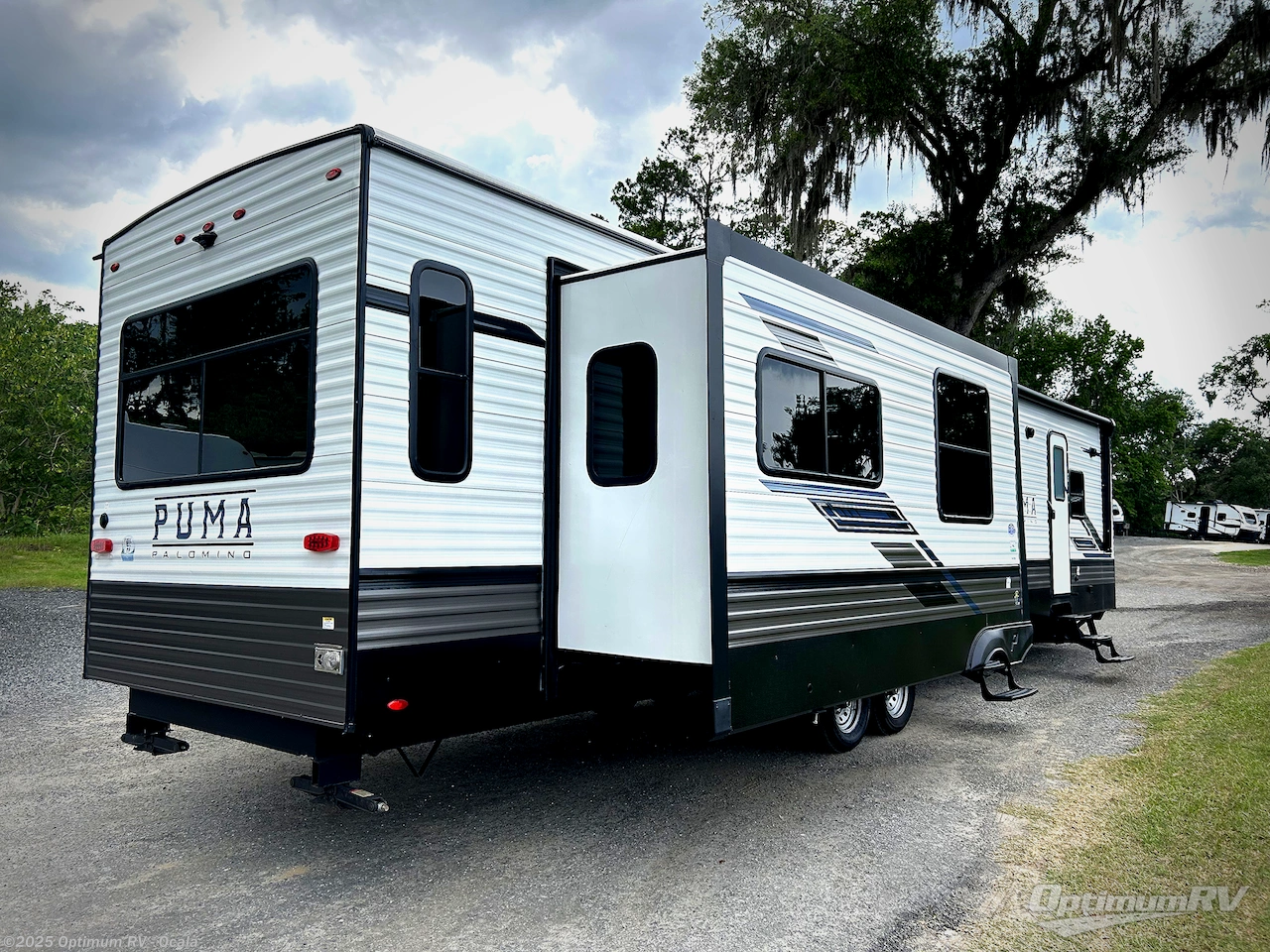 Call now about this 2023 Palomino Puma Destination 38RLB! 2023 Palomino Puma Destination 38RLB - Used Destination Trailer For Sale by Optimum RV - Ocala in Ocala, Florida features Slideout, Awning