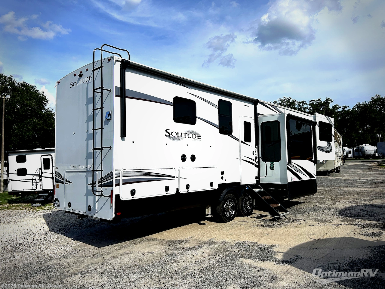 Call now about this 2022 Grand Design Solitude 346FLS! 2022 Grand Design Solitude 346FLS - Used Fifth Wheel For Sale by Optimum RV - Ocala in Ocala, Florida features Awning, Slideout