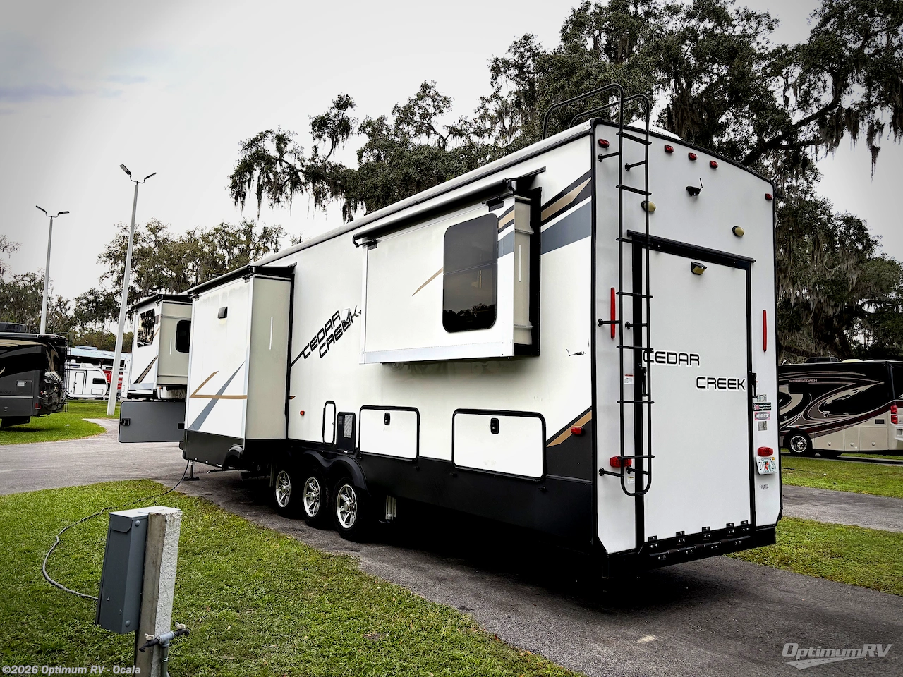 Contact us now about this 2022 Forest River Cedar Creek 385TH! 2022 Cedar Creek 385TH by Forest River from Optimum RV - Ocala in Ocala, Florida