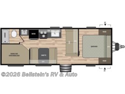 2019 Keystone Springdale East 260BH floorplan image 2019 Keystone Springdale East 260BH - Used Travel Trailer for sale by Beilstein's RV & Auto in Palmyra, Missouri