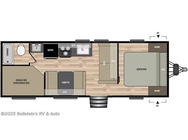 2019 Keystone Springdale East 260BH Floorplan