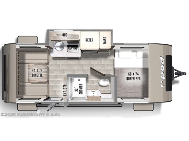 2022 Forest River R-Pod RP-190 Floorplan