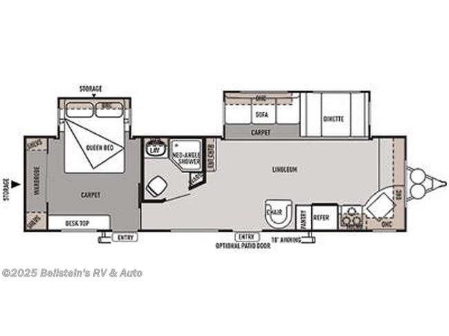 2014 Forest River Wildwood 29FKBS Floorplan